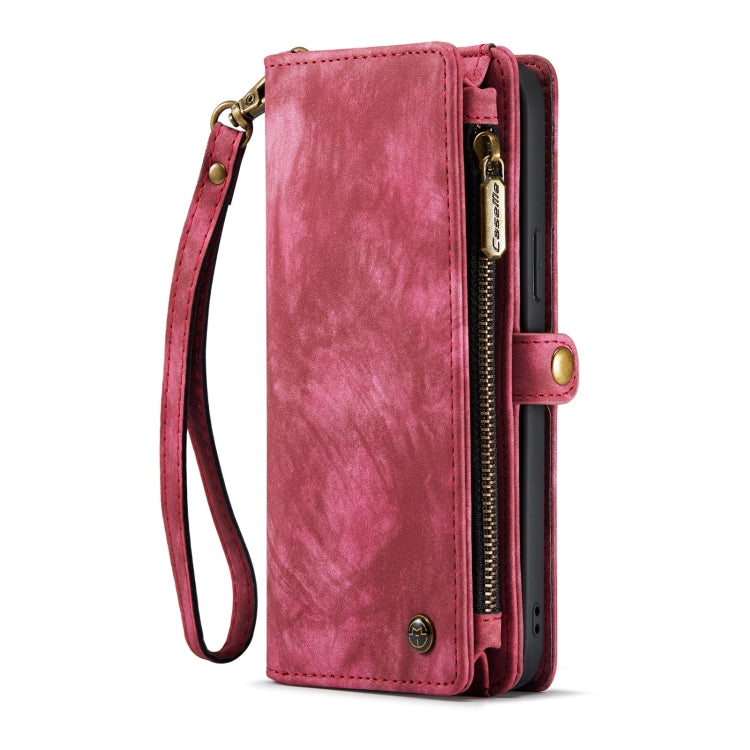 For iPhone 15 CaseMe 008 Detachable Multifunctional Leather Phone Case(Red)