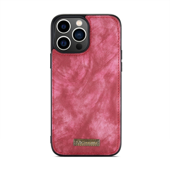 For iPhone 15 Pro CaseMe 008 Detachable Multifunctional Leather Phone Case(Red)