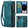 For iPhone 15 Pro CaseMe 008 Detachable Multifunctional Leather Phone Case(Blue) - iPhone 15 Pro Cases by CaseMe | Online Shopping South Africa | PMC TechLife | Buy Now Pay Later Mobicred