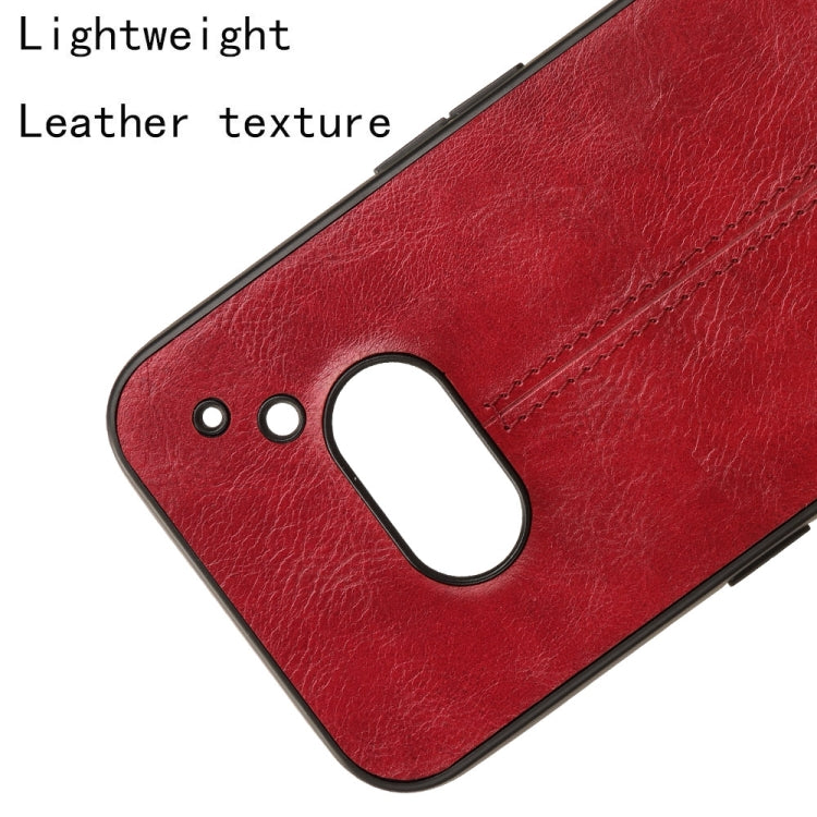 For Nothing Phone 2a Cow Pattern Sewing Back Cover Phone Case(Red)