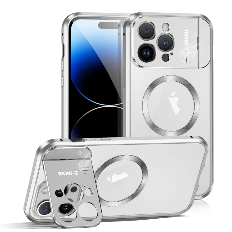 For iPhone 14 Pro Aromatherapy Holder Single-sided MagSafe Magnetic Phone Case(White)