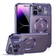 For iPhone 14 Pro Max Aromatherapy Holder Single-sided MagSafe Magnetic Phone Case(Purple) - iPhone 14 Pro Max Cases by PMc TechLife | Online Shopping South Africa | PMc TechLife | Buy Now Pay Later Mobicred