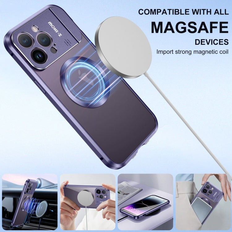For iPhone 16 Pro Max Aromatherapy Holder Single-sided MagSafe Magnetic Phone Case(White)