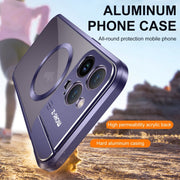 For iPhone 16 Pro Max Aromatherapy Holder Single-sided MagSafe Magnetic Phone Case(White)