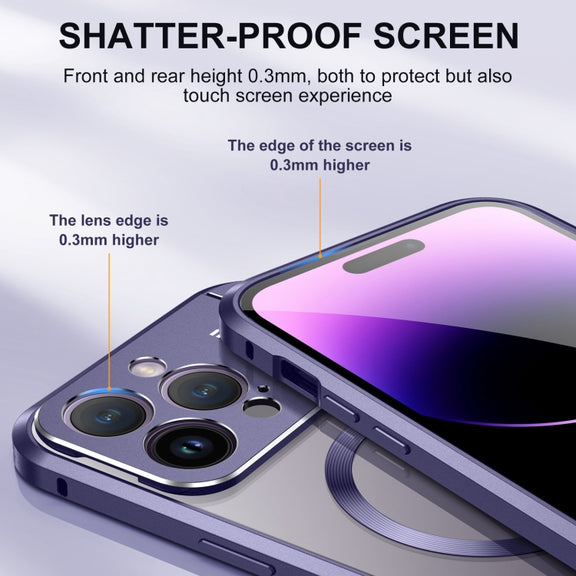 For iPhone 16 Pro Max Aromatherapy Holder Single-sided MagSafe Magnetic Phone Case(White)