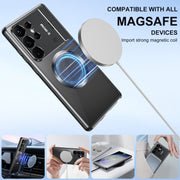 For Samsung Galaxy S23 Ultra 5G Aromatherapy Holder Single-sided MagSafe Magnetic Phone Case(Black)