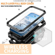For iPhone 16e R-JUST Sliding Camera IP54 Life Water-resistant Holder Phone Case(Black)