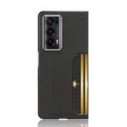 For Honor Magic V2 Litchi Texture Card Slot Phone Case(Black)