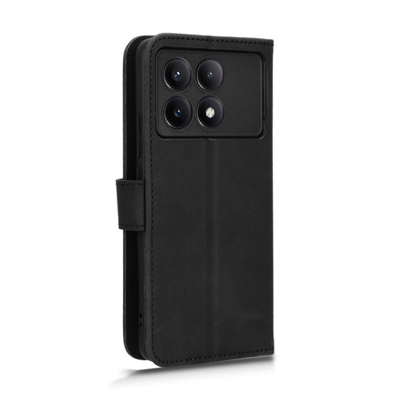 For Xiaomi Redmi K70 / K70 Pro Skin Feel Magnetic Flip Leather Phone Case(Black)
