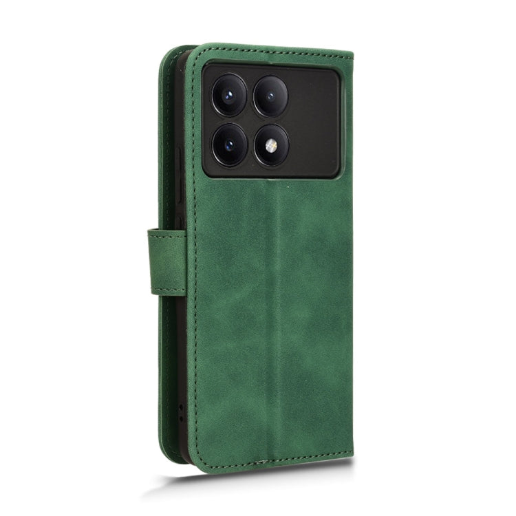 For Xiaomi Redmi K70 / K70 Pro Skin Feel Magnetic Flip Leather Phone Case(Green)