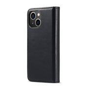 For iPhone 15 Plus DG.MING Crazy Horse Texture Detachable Magnetic Leather Phone Case(Black)