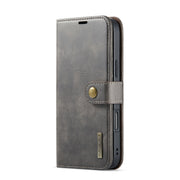 For iPhone 16 Pro Max DG.MING Crazy Horse Texture Detachable Magnetic Leather Phone Case(Grey)