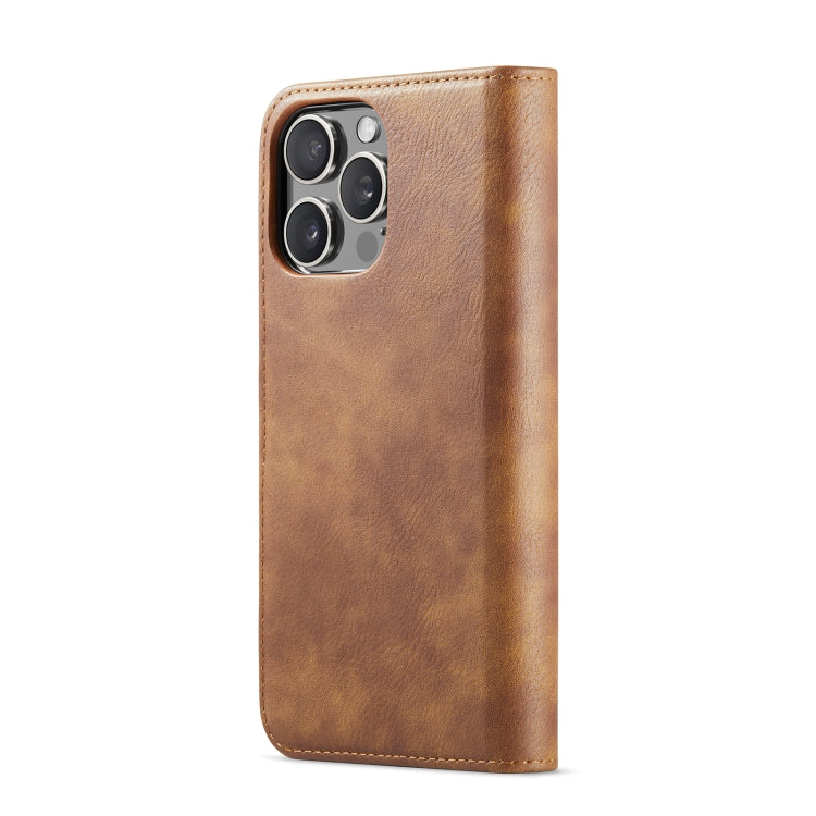 For iPhone 16 Pro Max DG.MING Crazy Horse Texture Detachable Magnetic Leather Phone Case(Brown)