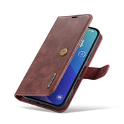For iPhone 16 Pro DG.MING Crazy Horse Texture Detachable Magnetic Leather Phone Case(Red)