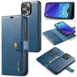 For iPhone 16 Pro DG.MING Crazy Horse Texture Detachable Magnetic Leather Phone Case(Blue) - iPhone 16 Pro Cases by DG.MING | Online Shopping South Africa | PMC TechLife | Buy Now Pay Later Mobicred