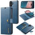 For iPhone 16 Plus DG.MING Crazy Horse Texture Detachable Magnetic Leather Phone Case(Blue) - iPhone 16 Plus Cases by DG.MING | Online Shopping South Africa | PMC TechLife | Buy Now Pay Later Mobicred