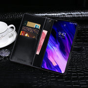 For Umidigi S5 Pro idewei Crocodile Texture Horizontal Flip Leather Case with Holder & Card Slots & Wallet(Black)