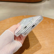 For iPhone 16 Plus Fine Hole MagSafe Magnetic Clear Acrylic TPU Case(Transparent)