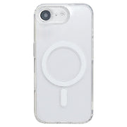 For iPhone 16e Fine Hole MagSafe Magnetic Clear Acrylic TPU Case(Transparent)