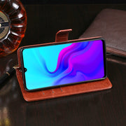 For Blackview A80 idewei Crazy Horse Texture Horizontal Flip Leather Case with Holder & Card Slots & Wallet(Red)