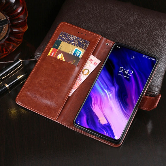 For UMIDIGI S5 Pro idewei Crazy Horse Texture Horizontal Flip Leather Case with Holder & Card Slots & Wallet(White)