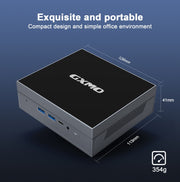 GXMO GX55 Windows 11 Intel N5105 Mini PC NVME SSD WiFi Mini Desktop Computer, Specification:16GB+512GB(Black)