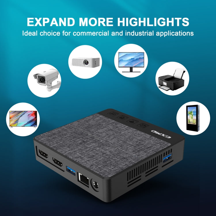 GXMO N42 Windows 11 Intel Gemini Lake N4000 Mini PC NVME SSD WiFi Mini Desktop Computer, Specification:6GB+64GB(Black)