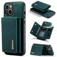 For iPhone 15 DG.MING M1 Series 3-Fold Multi Card Wallet Leather Phone Case(Green) - iPhone 15 Cases by DG.MING | Online Shopping South Africa | PMC TechLife | Buy Now Pay Later Mobicred