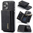 For iPhone 16 Pro Max DG.MING M1 Series 3-Fold Multi Card Wallet Leather Phone Case(Black) - iPhone 16 Pro Max Cases by DG.MING | Online Shopping South Africa | PMC TechLife | Buy Now Pay Later Mobicred