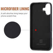 For iPhone 16 Plus DG.MING M1 Series 3-Fold Multi Card Wallet Leather Phone Case(Red)