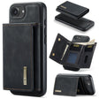 For iPhone 16e DG.MING M1 Series 3-Fold Multi Card Wallet Leather Phone Case(Black) - free shipping - PMc TechLife - Order now!