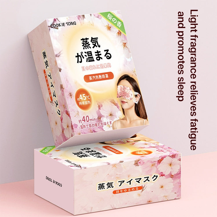 DisposableRelieve eye Fatigue Heated Steam Eye Mask 10 / Box(Cherry Blossoms)