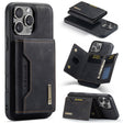For iPhone 16 Pro Max DG.MING M2 Series 3-Fold Card Bag Wallet Leather Phone Case(Black) - free shipping - PMC TechLife - Order now!