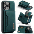 For iPhone 16 Pro DG.MING M2 Series 3-Fold Card Bag Wallet Leather Phone Case(Green) - iPhone 16 Pro Cases by DG.MING | Online Shopping South Africa | PMC TechLife | Buy Now Pay Later Mobicred