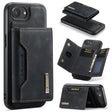 For iPhone 16e DG.MING M2 Series 3-Fold Card Bag Wallet Leather Phone Case(Black) - free shipping - PMc TechLife - Order now!