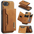 For iPhone 16e DG.MING M2 Series 3-Fold Card Bag Wallet Leather Phone Case(Brown) - free shipping - PMc TechLife - Order now!