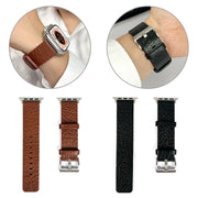 For Apple Watch Ultra 49mm Buffalo Leather Watch Band(Brown)