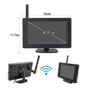 PZ703 422A-W Car 4.3 inch Desktop Rearview Monitor Built-in Wireless Reversing Image