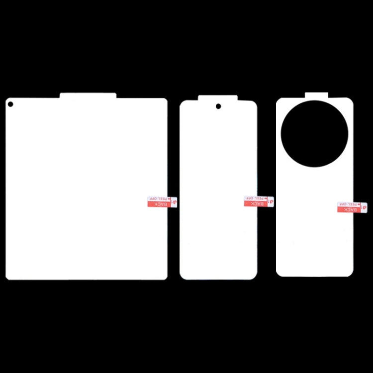 For vivo X Fold3 Pro 3 in 1 Full Screen Protector Explosion-proof Hydrogel Film