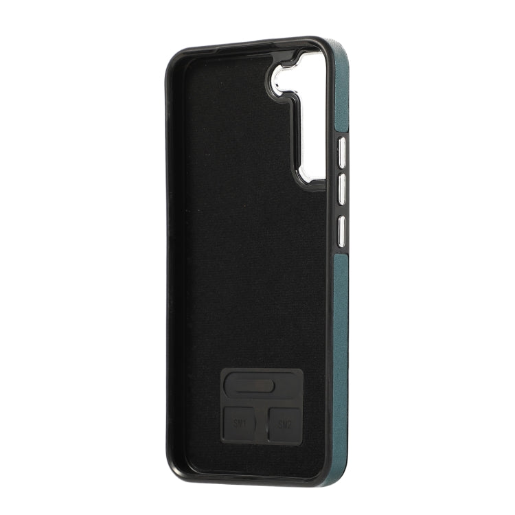 For Samsung Galaxy S23+ 5G Side Leather Magsafe Phone Case(Green)