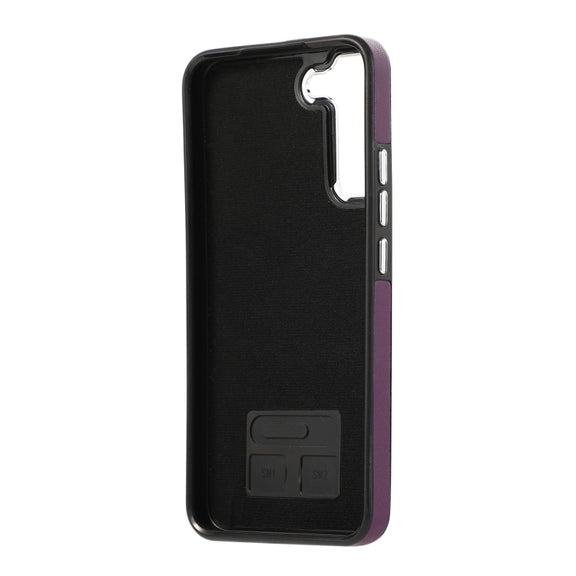 For Samsung Galaxy S23+ 5G Side Leather Magsafe Phone Case(Dark Purple)