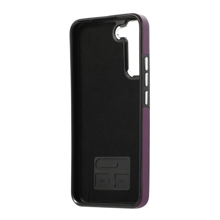 For Samsung Galaxy S23+ 5G Side Leather Magsafe Phone Case(Dark Purple)