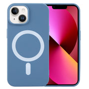 For iPhone 13 MagSafe Liquid Silicone Phone Case(Blue)