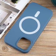 For iPhone 13 MagSafe Liquid Silicone Phone Case(Blue)