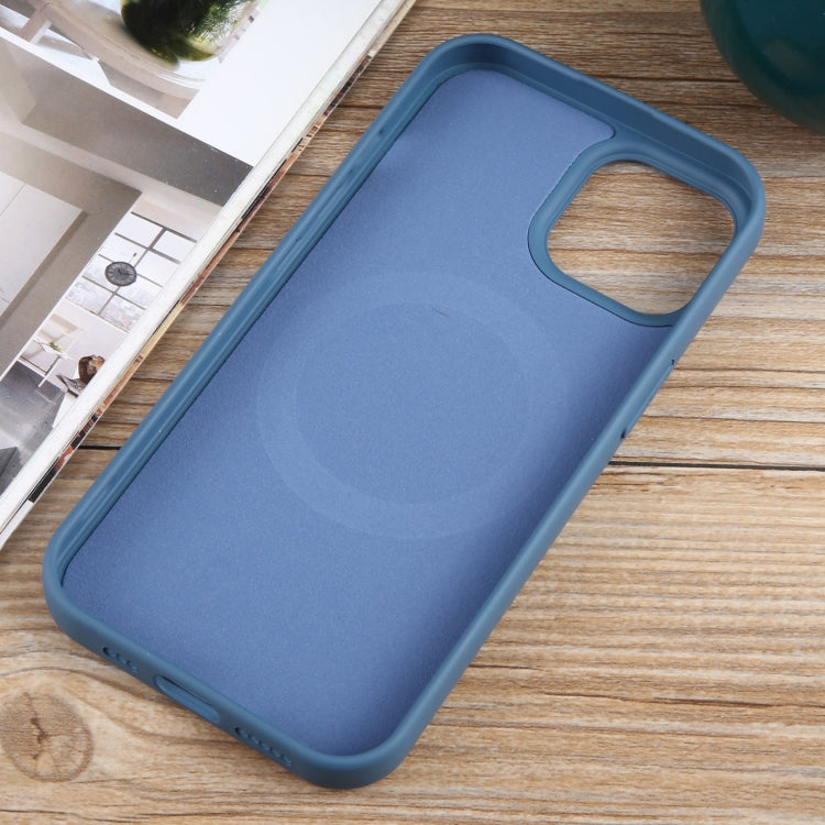 For iPhone 13 MagSafe Liquid Silicone Phone Case(Blue)