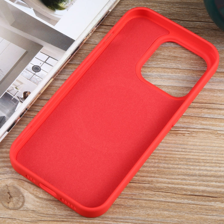 For iPhone 12 Pro MagSafe Liquid Silicone Phone Case(Red)