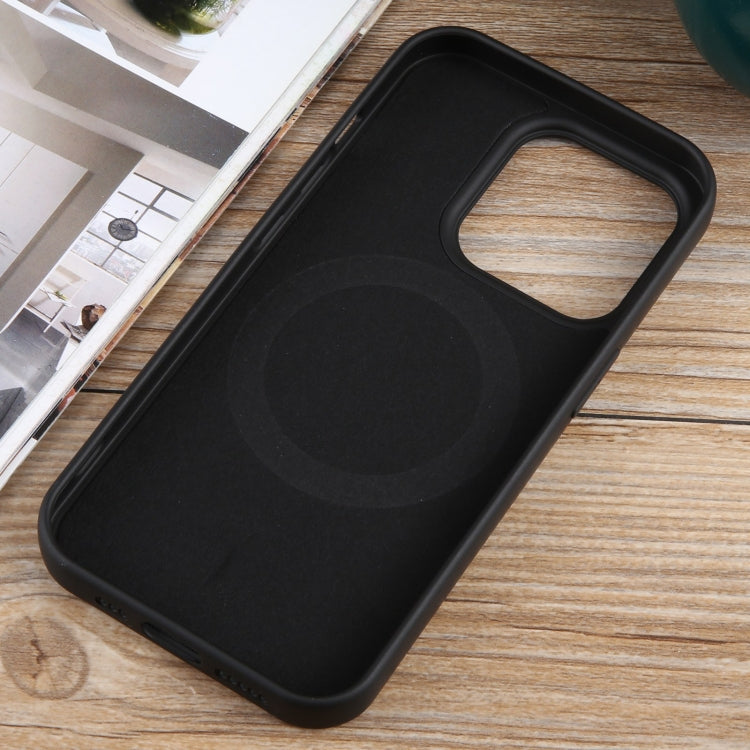For iPhone 11 Pro MagSafe Liquid Silicone Phone Case(Black)