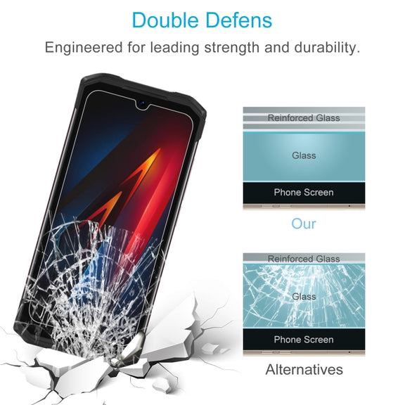 For DOOGEE S Punk 50pcs 0.26mm 9H 2.5D Tempered Glass Film