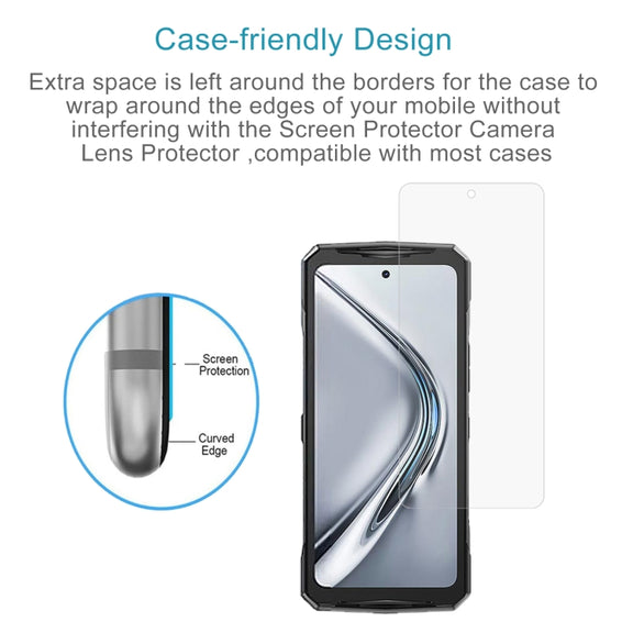 For DOOGEE V40 Pro 50pcs 0.26mm 9H 2.5D Tempered Glass Film