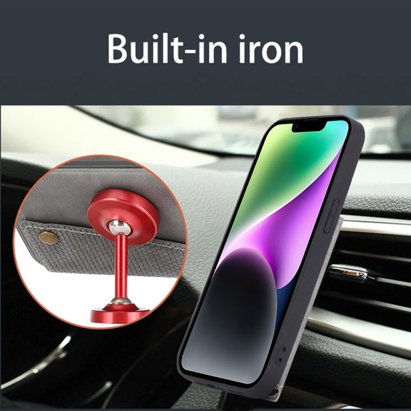 For iPhone 16 Pro Max Double Buckle Card Slots PU + TPU Phone Case(Red)
